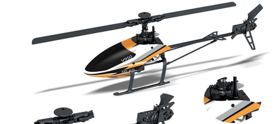 WLtoys V950 2.4G 6CH 3D6G System - WLtoys V950 2.4G 6CH 3D6G System Brushless Flybarless RC Helicopte