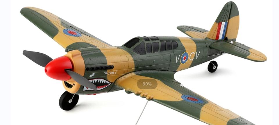 XK A220 P40 384mm Wingspan  - XK A220 P40 384mm Wingspan 2.4G 4CH 3D/6G  RC Airplane
