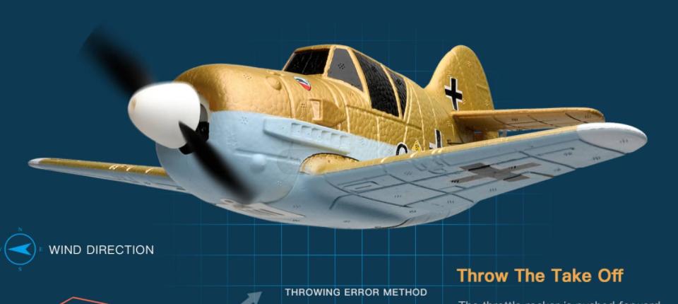 XK A250 BF 109 Fighter 350mm Wingspan - XK A250 BF-109 Fighter 350mm Wingspan 2.4G 4CH 3D/6G System EPP RC Airplane