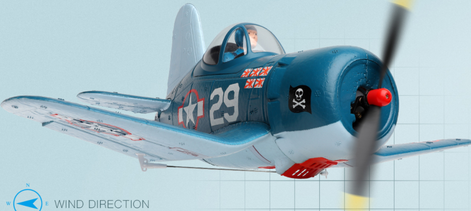 XK A500 Cartoon F4U - XK A500 Cartoon F4U 350mm Wingspan RC Airplane