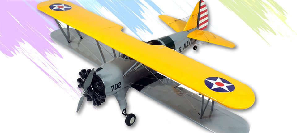 1991449 1 - SCG37 1:7 Scale Stearman PT-17 1400mm Wingspan Balsa Wood RC Airplane