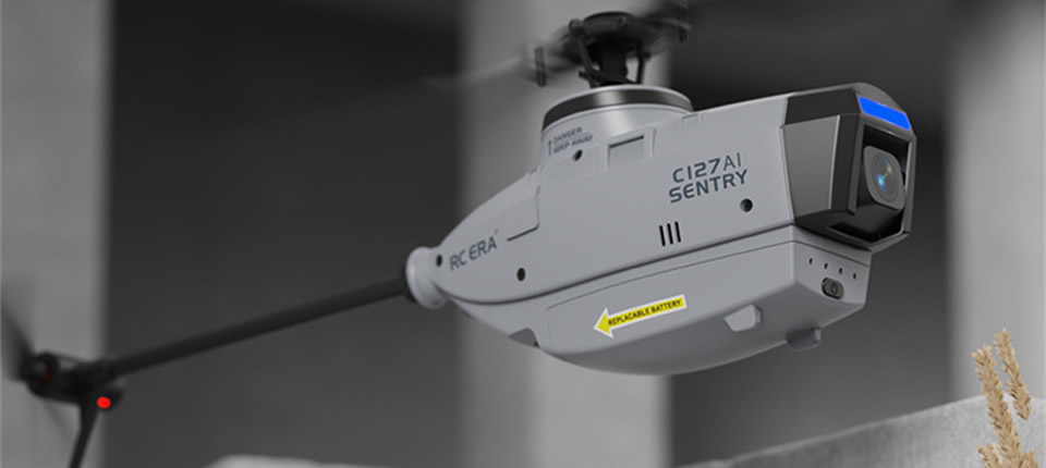 RC ERA C127AI 2 - RC ERA C127AI 2.4G Brushless 6-Axis Gyro 720P RC Helicopter RTF