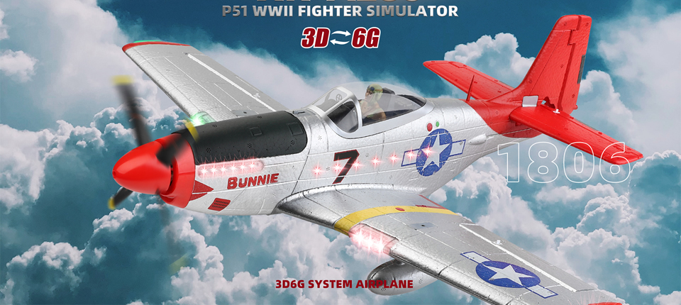 44 1 - Bangood's XK-A280 Mustang 3D: A Thrilling RC Airplane Experience