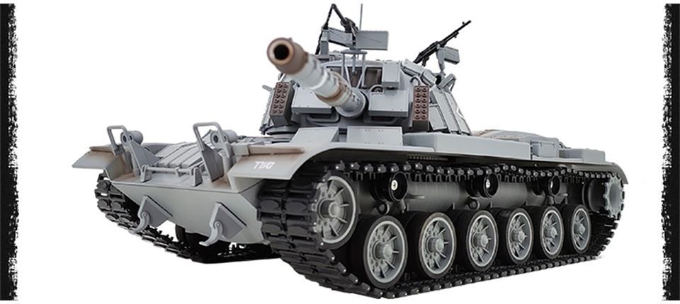 COOLBANK Model M60W Magach3 - COOLBANK Model M60W Magach 3 1/16th Scale RC Main Battle Tank - Patton Smoke Sound Recoil Shooting LED Light Simulated Vehicles Models RTR Toys