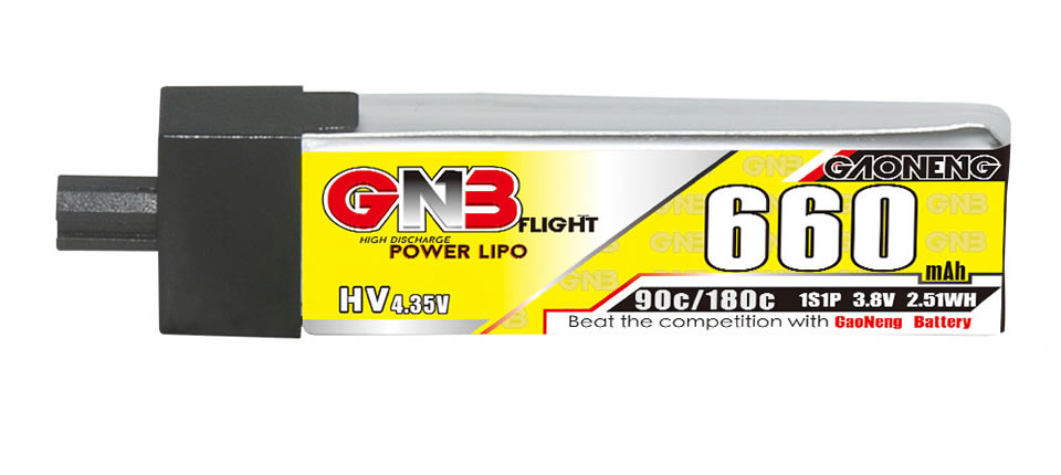 1 7 - Gaoneng 3.8V 660mAh 90C 1S LiHV Battery