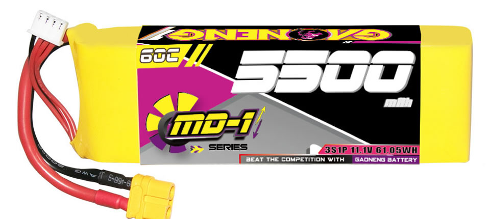 10 6 - Gaoneng GNB 11.1V 5500mAh 60C 3S LiPo Battery