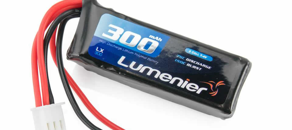 Lumenier 7.4V 300mAh 2S 75C LiPo Battery 119 - Lumenier 7.4V 300mAh 2S 75C LiPo Battery