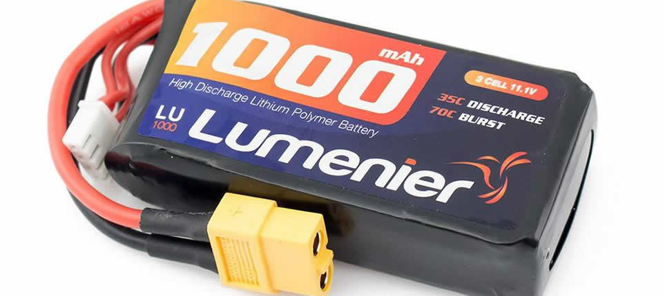 122 - Lumenier 11.1V 1000mAh 3S 35C LiPo Battery XT60 Plug