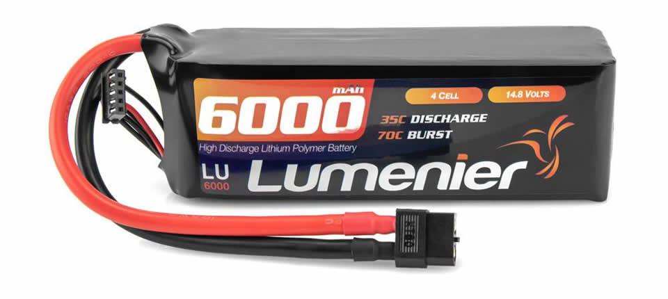 125 - Lumenier 14.8V 6000mAh 4S 35C LiPo Battery