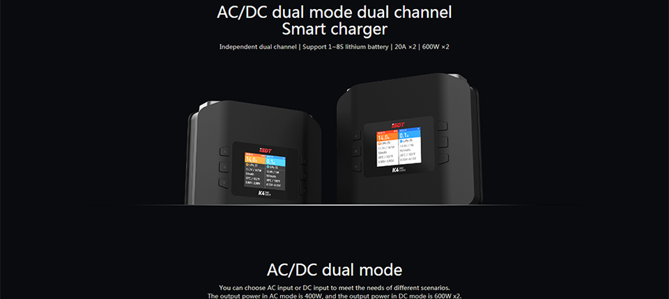 130 - ISDT K4 AC 400W/DC 600W Dual Mode Smart Balance Charger