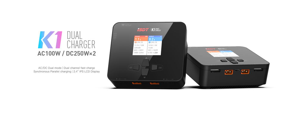 131 - ISDT K1 Dual-Channel Balance LiPo Charger