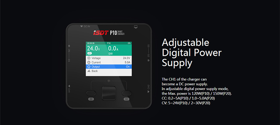 133 - ISDT P20 500WX2 20Ax2 Dual Channel Battery Balance Charger