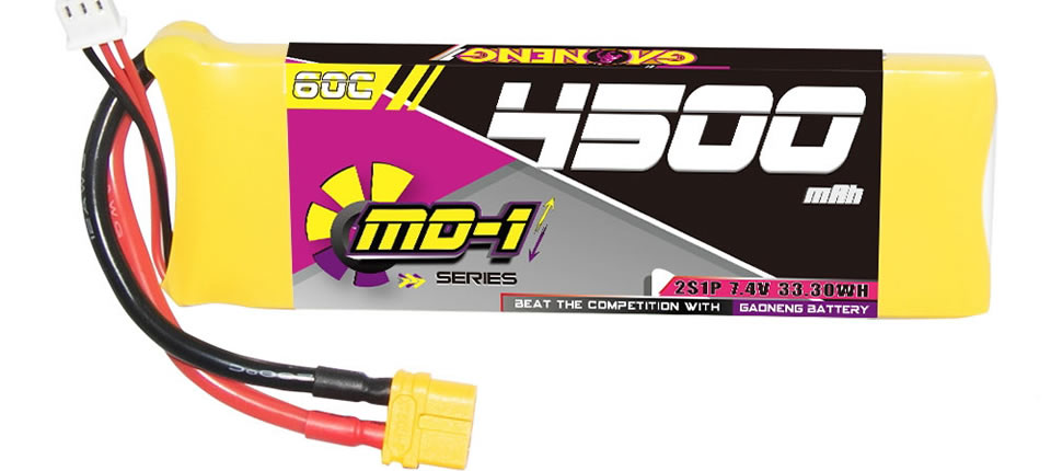 14 7 - Gaoneng GNB 7.4V 4500mAh 60C 2S LiPo Battery Review