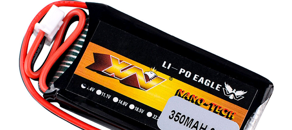 140 - Banggood 7.4V 350mAh 30C 2S LiPo Battery