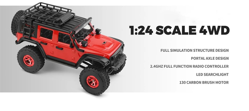 14q - Wltoys 2428 RTR 1/24 4WD RC Car - The Ultimate Choice for Ultimate Off Road Experience