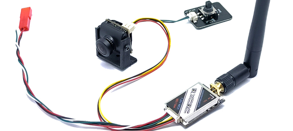 15 4 - FPV Transmitter and CMOS 2.1mm 1200TVL FPV Camera