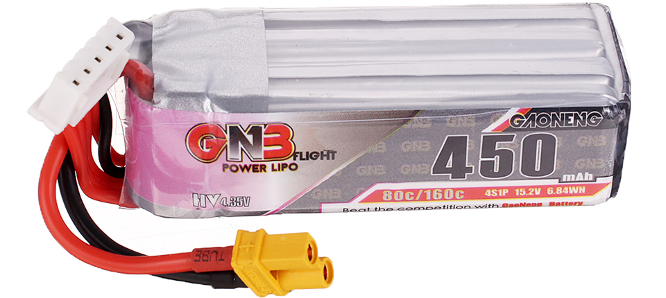 15 8 - Unmatched Performance! Gaoneng GNB 15.2V 450mAh 80C 4S HV LiPo Battery