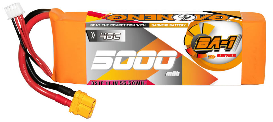 19 8 - Gaoneng GNB 3S 11.1V 5000mAh 40C LiPo Battery