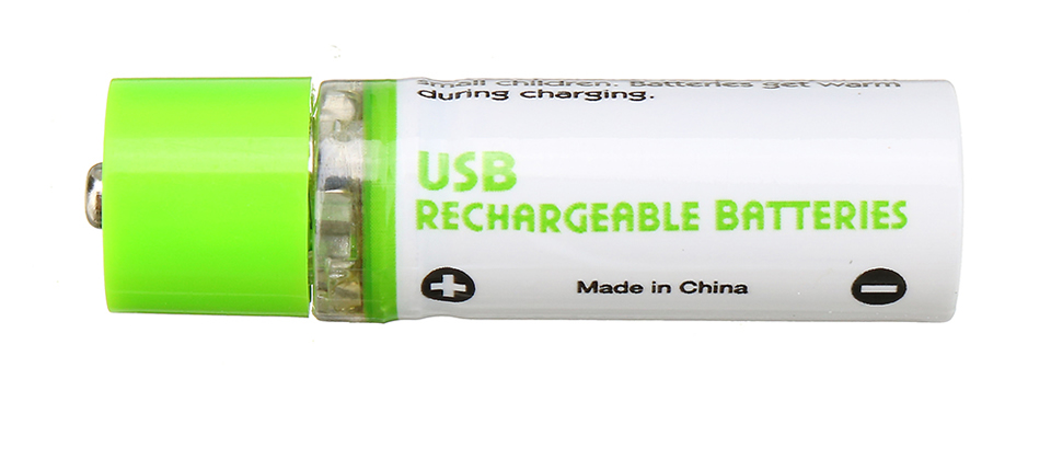 20 15 - 1.2V 1450mAh USB Rechargeable AA Li-po Battery