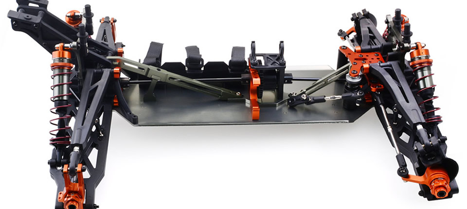20 2 - ZD-Racing 9021 V3 1/8-inch 4WD 80km/h or higher speed brushless RC car frame kit evaluation
