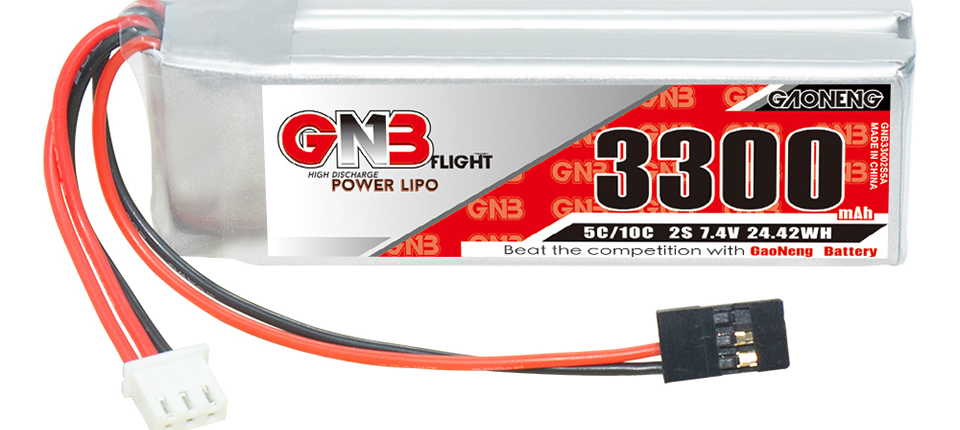 23 9 - Gaoneng GNB 7.4V 3300mAh 5C 2S LiPo Battery