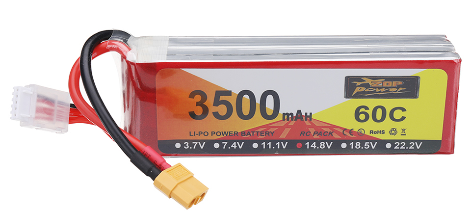 27 9 - ZOP POWER 14.8V 3500mAh 60C 4S LiPo Battery