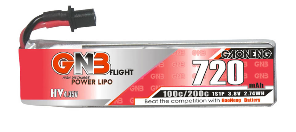 3 8 - Gaoneng 3.8V 720mAh 100C 1S LiHV Battery