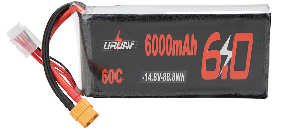 32 8 - URUAV 14.8V 6000mAh 60C 4S LiPo Battery
