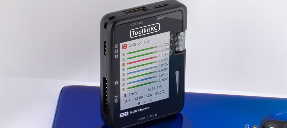 ToolkitRC MC8 Mini Size Battery Checker 35 13 - ToolkitRC MC8 Mini Size Battery Checker