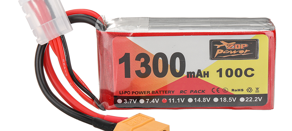 ZOP Power 11.1V 1300mAh 100C 3S LiPo Battery 35 9 - ZOP Power 11.1V 1300mAh 100C 3S LiPo Battery