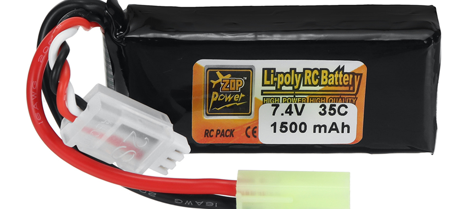 37 5 - ZOP Power 2S 7.4V 1500mAh 35C LiPo Battery