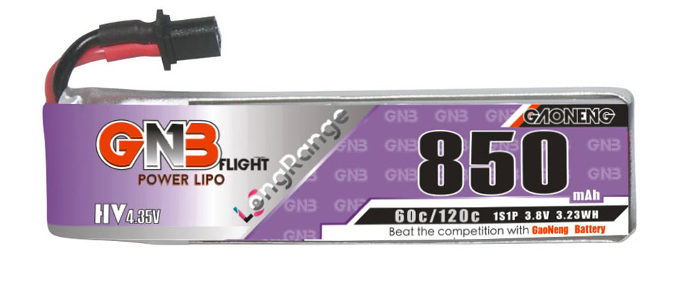 4 9 - Gaoneng 3.8V 850mAh 60C 1S LiHV Battery