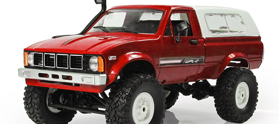 40 1 - WPL-C24 1/16 RTR 4WD 2.4G Military Truck Crawler Off-Road RC Car Review