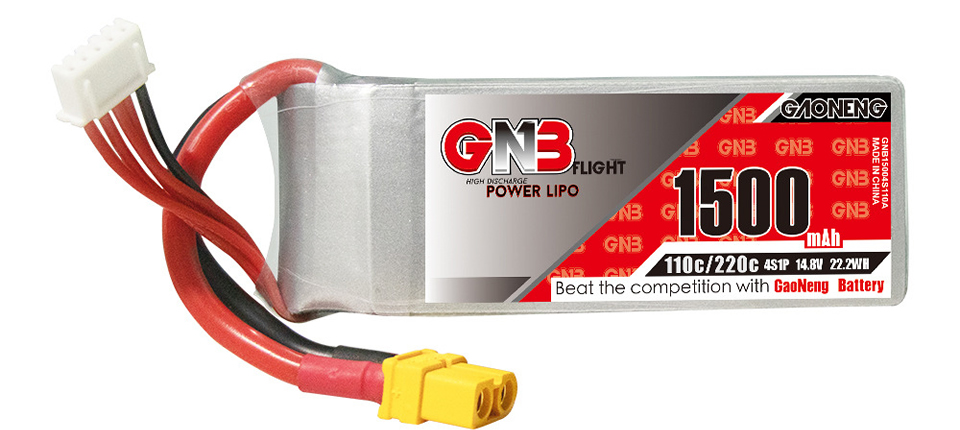 41 8 - High-Energy GNB 14.8V 1500mAh 110/220C 4S LiPo Battery