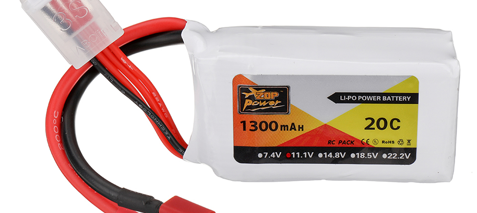 42 6 - ZOP Power 11.1V 1300mAh 20C 3S LiPo Battery