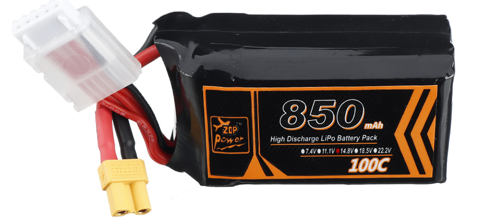 ZOP Power 14.8V 850mAh 100C 4S LiPo Battery 43 13 - ZOP Power 14.8V 850mAh 100C 4S LiPo Battery