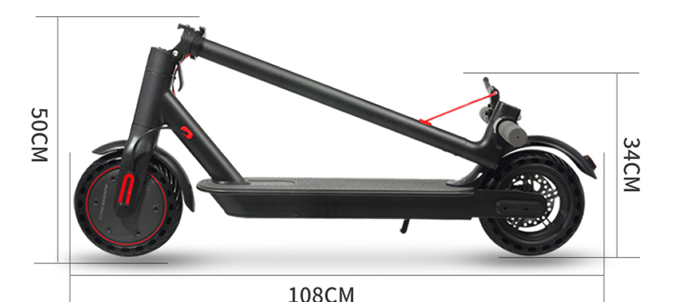 46 4 - J-03 36V 10.4Ah 350W 8.5-Inch Folding Electric Scooter