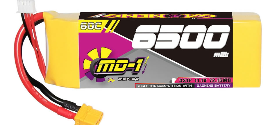 47 6 - Gaoneng GNB 11.1V 6500mAh 60C 3S LiPo Battery