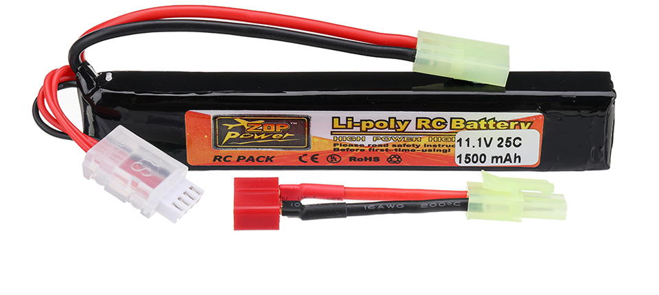 47 7 - ZOP Power 11.1V 1500mAh 25C 3S LiPo Battery