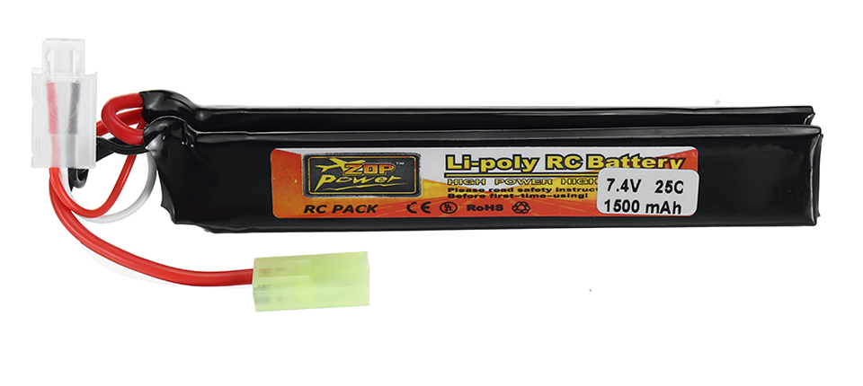 53 4 - ZOP Power 7.4V 1500mAh 25C 2S LiPo Battery