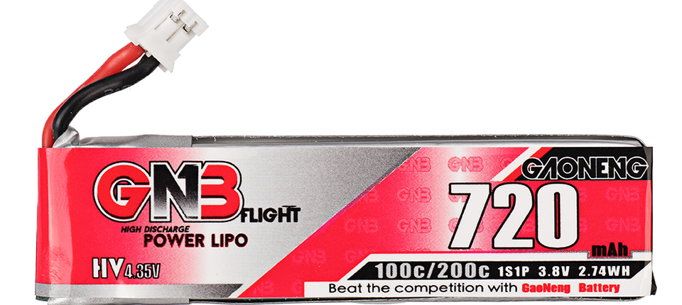 Gaoneng GNB 3.8V 720mAh 100C 1S Lithium Polymer Battery 53 7 - Gaoneng GNB 3.8V 720mAh 100C 1S Lithium Polymer Battery
