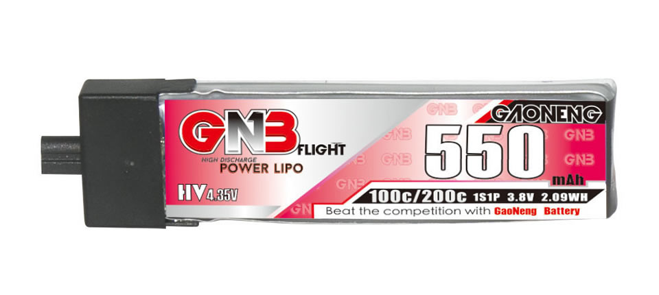 56 4 - High Performance 6-pack 3.8V 550mAh 100C 1S LiHV Battery