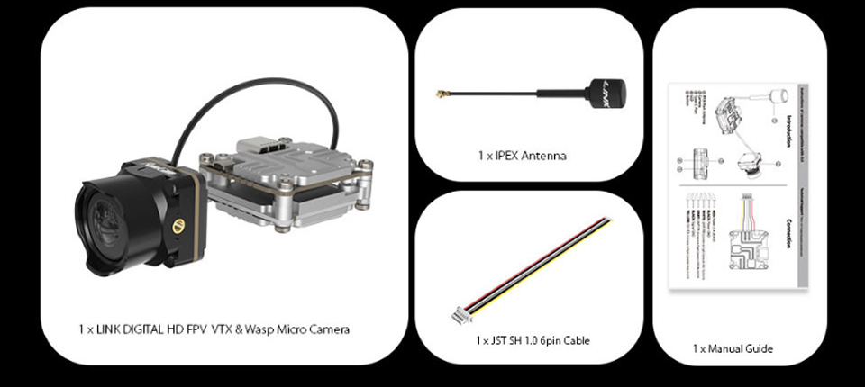 6 - RunCam Link Wasp 5.8GHz HD Digital VTX Transmitter