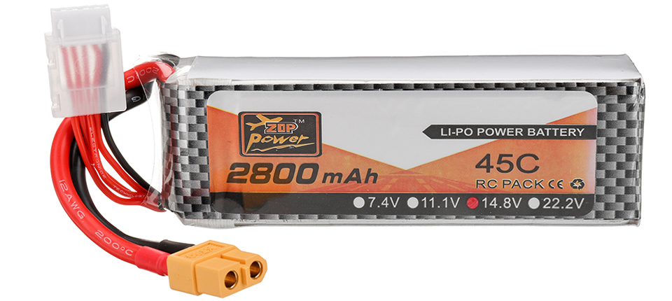 61 5 - ZOP Power 14.8V 2800mAh 45C 4S LiPo Battery