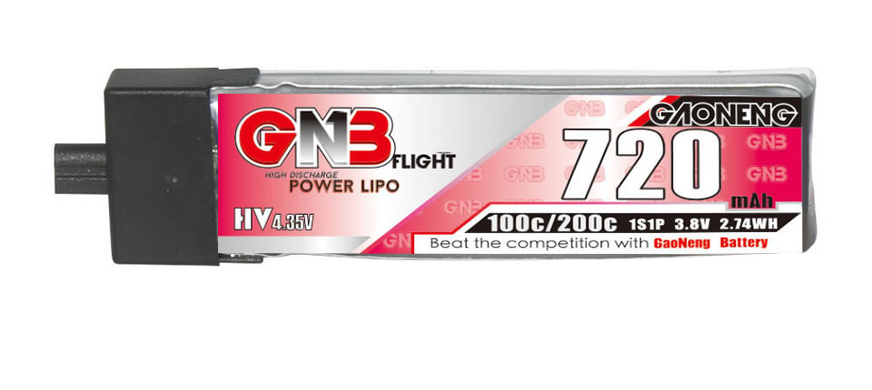 64 5 - Gaoneng 3.8V 720mAh 100C 1S LiHV Battery