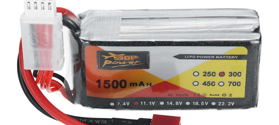 64 6 - ZOP Power 11.1V 1500mAh 30C 3S LiPo Battery