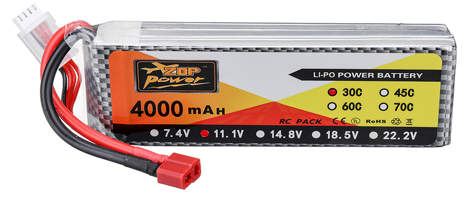 70 4 - ZOP Power 11.1V 4000mAh 30C 3S LiPo Battery