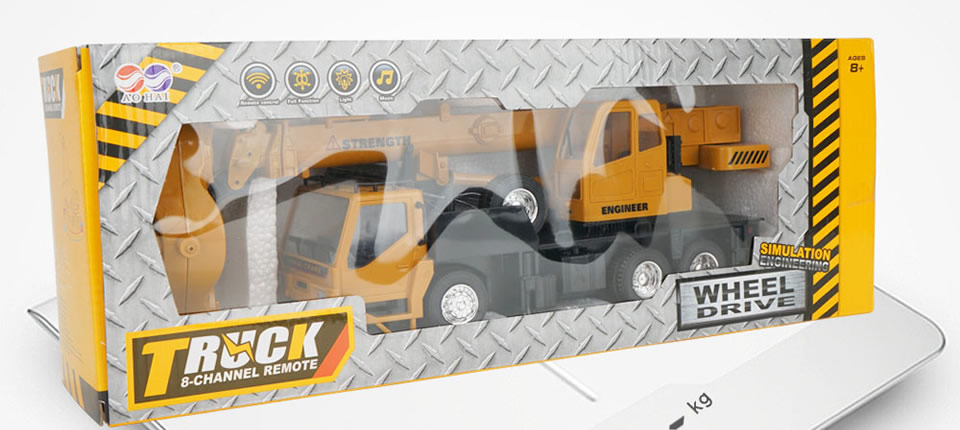 73 - 10CH RC Car Truck Crane Remote Control Construction Children's Engineering Vehicle Toys for Boys Kids Gifts