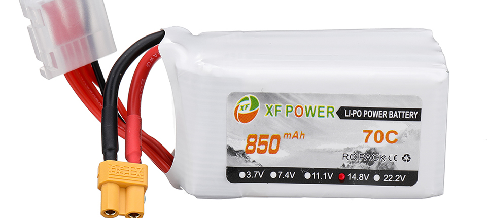 76 4 - XF Power 14.8V 850mAh 70C 4S LiPo Battery