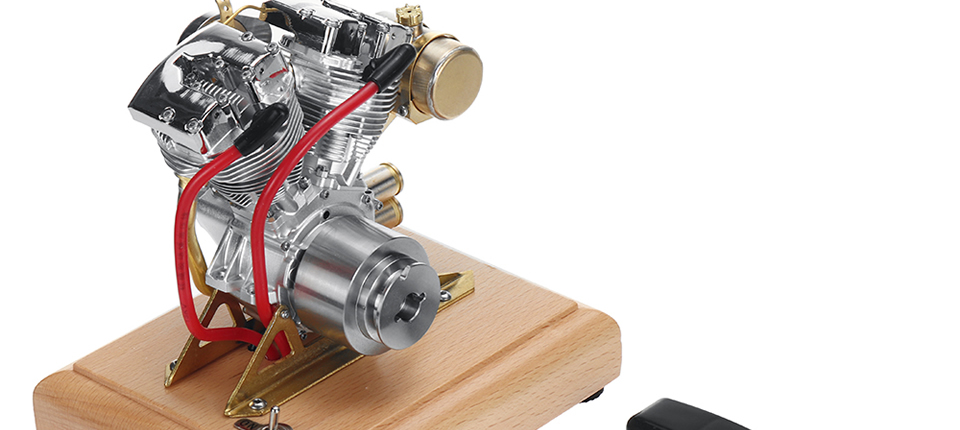 8 5 - Shovelhead R31 V2 Double Cylinder Stirling Engine Model